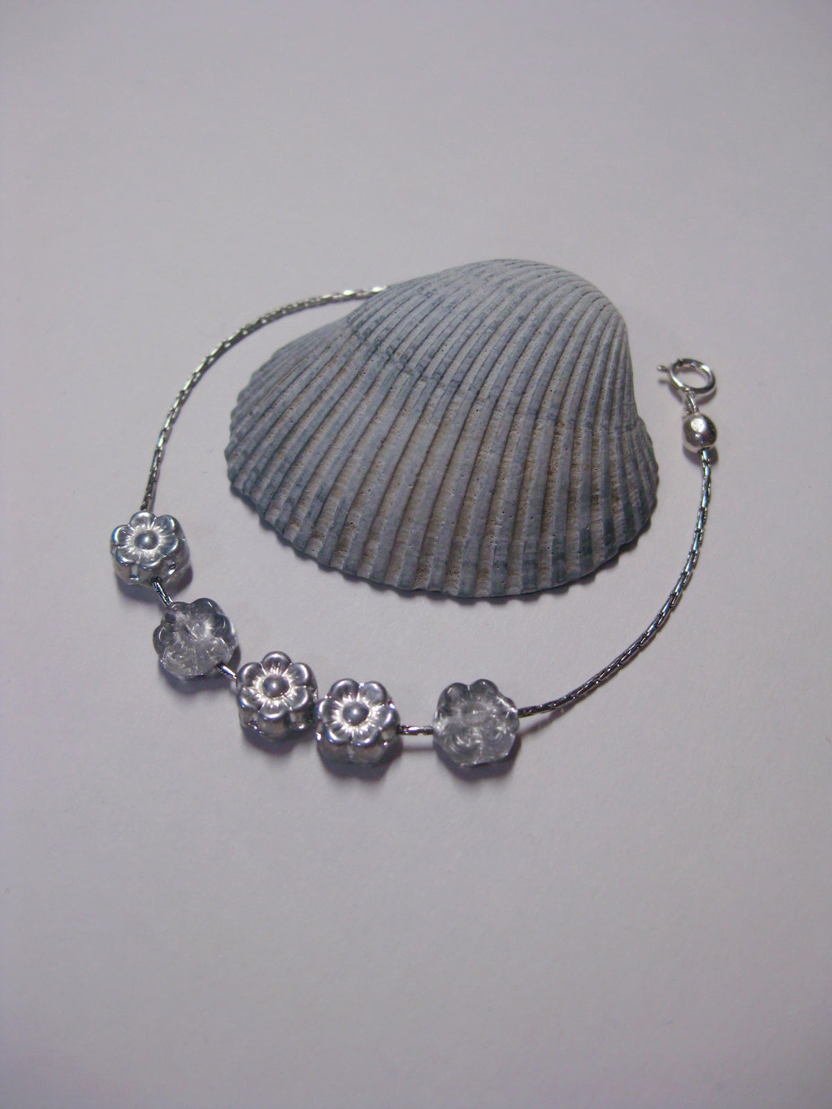 Silver Daisy Bracelet