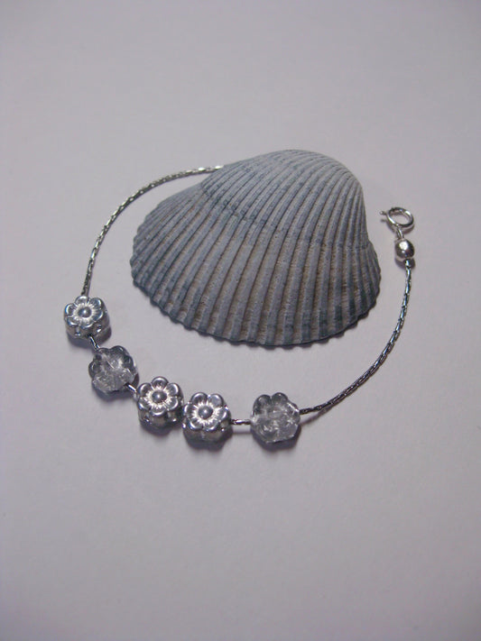 Silver Daisy Bracelet